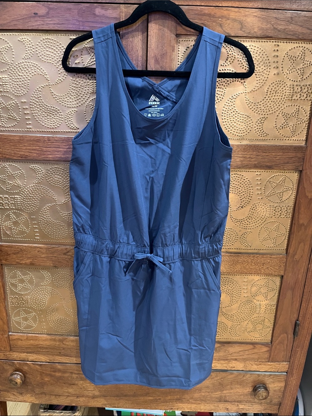 Reebok Navy Blue Drawstring Tank Dress